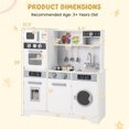 thumbnail image 3 of Gymax ids Play Kitchen Toy Set w/ Water Dispenser Sink Faucet Microwave Oven Utensils, 3 of 10