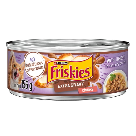 Friskies Riche en Sauce Bouchées avec Dinde en Sauce Savoureuse