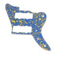 thumbnail image 2 of Electric Guitar Pickguard, Blue Yellow Scratch Resistant Robust Guitar Pickguard Wear Proof Practical  For Maintenance, 2 of 8