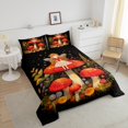thumbnail image 4 of Erosebridal Magical Fairy Bedding Full Comforter Set, Mushroom Plant Down Comforter, Princess Style Decor, Reversible 3pcs, 4 of 8