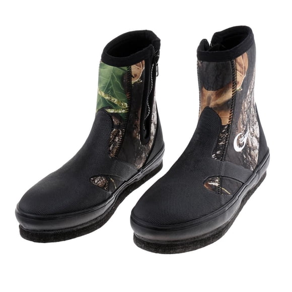 ziyahi Waterproof River Tracing Shoes With Spikes Fishing Adventures And Easy Zipper Access Outdoor Fishing Boots Shoes Nails