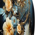 thumbnail image 3 of Designart « Gilded Dreams Gold Dream Catcher I » Paysages Horloge Murale Surdimensionnée, 3 of 6