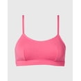 thumbnail image 4 of Cotton Scoop Bralette in Hot Pink, 4 of 5
