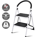 Costway 2 Step Ladder pliant tabouret lourd industriel léger 330lbs