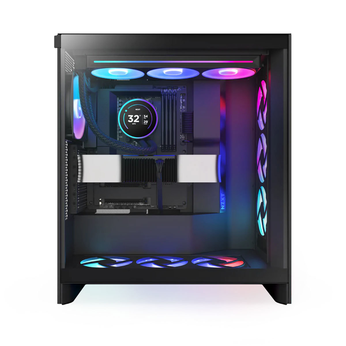 NZXT 5Elite RGB ブラック NZXT Kraken Elite RGB 360mm All-in-One Liquid CPU Cooler with LCD