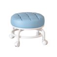 thumbnail image 2 of Lipstore 360 degree Rotating Low Roller Seat Stool Pulley Low Stool for Living Room Kitchen Blue, 2 of 8