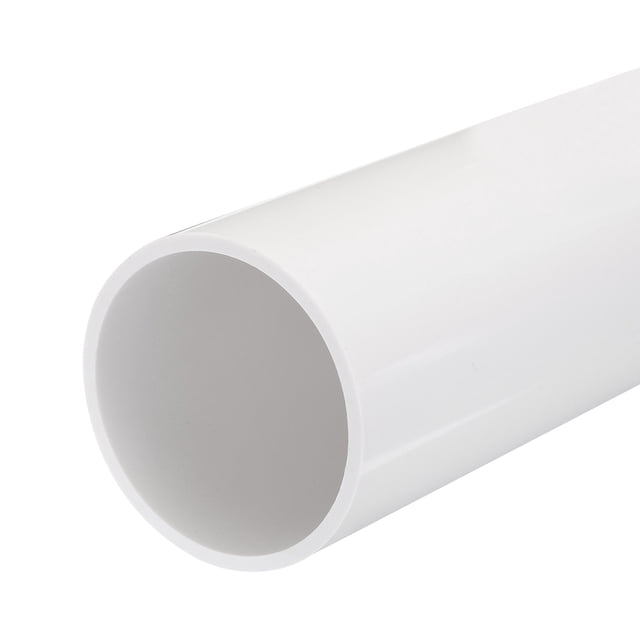 Unique Bargains PVC rigid round pipe, 67.8mm inner diameter, 75mm outer diameter, and 20cm/8-inch length in white. Designed for water pipes, crafts, and cable sleeves, this high-impact PVC pipe features a smooth surface and uniform wall. Suitable for outdoor use, direct sunlight, and specialty hand tool applications.