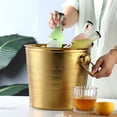 thumbnail image 2 of WMQPNNS Nouveau Seau à Glace Tendance Épaissi en Acier Inoxydable Tête de Tigre avec Grande Valeur pour la Maison Ktv Bars Clubs Seaux à Champagne Seaux à Glace Rouges Aubaines du Jour Liquidation, 2 of 4