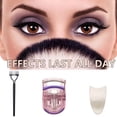 thumbnail image 3 of Vaidha 3 In 1 Eyelash Application Tool Kit | Eyelash Separator Metal Teeth Mascara Comb Portable Curler And Applicator Set Tweezers Extensions Clips Eyelashes, 3 of 7