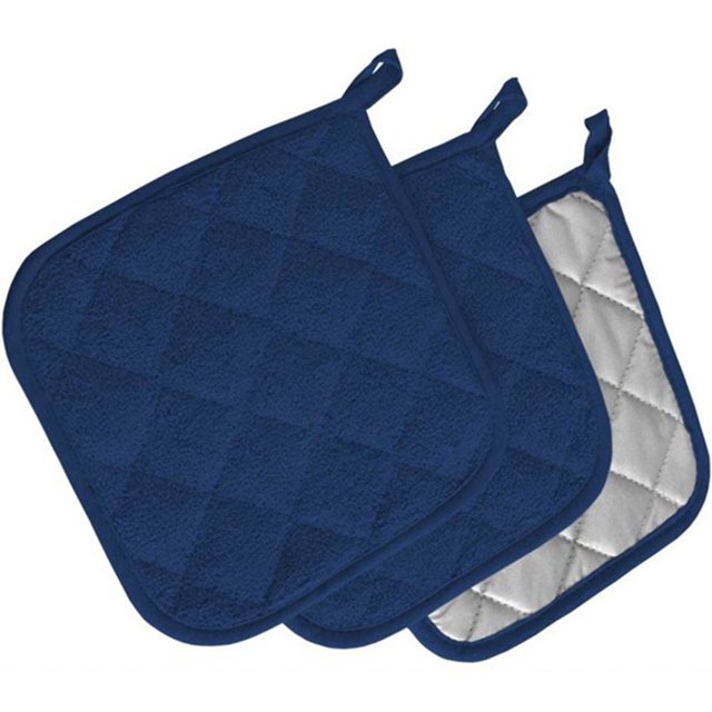 3pcs Pot Holders Heat Resistant Potholders Cotton Hot Pot Pad Firm Grip Pot Coaster Dining Table Mat Coaster Pot Holders Set Kitchen Tool for Cooking Baking