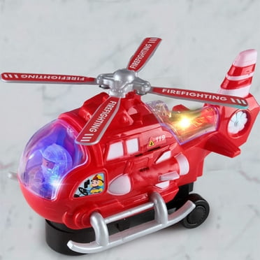 CQCYD Clearance Toys under $5 Airplane Toy, Helicopter With 4D Stunning Realistic Lights And Sounds, Automatic Bump & Go Toy For Kids Boys & Grils, Birthday Or Christmas Gift