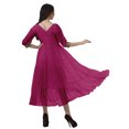 thumbnail image 3 of Moomaya Tiered Dress Button Down Dresses Women Solid Plus Size Dress, 3 of 6
