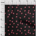 thumbnail image 1 of oneOone Cotton Poplin Fabric Raspberry Fruit Printed Fabric 1 Yard 42 Inch Wide, 1 of 1