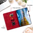 thumbnail image 4 of XYX Tablet Case for Redmi Pad SE 11.0 inch, Lily Flower Pattern PU Leather Multiple Viewing Angles Stand Slim Folio Tablet Cover (Red), 4 of 7