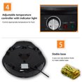 thumbnail image 3 of Electric Crepe Pan, Adjustable Temperature Control Crepe Maker with Tools for Home, 3 of 8