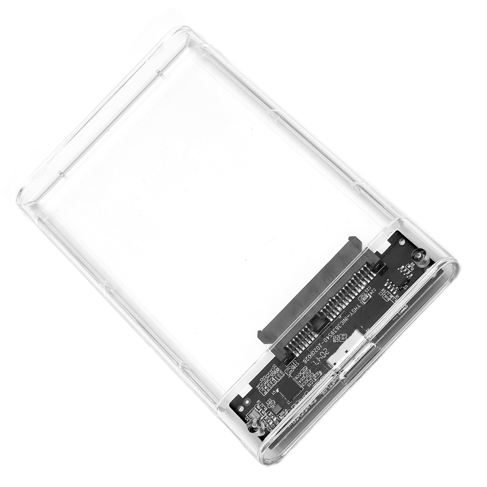Fdit 2.5" USB 3.0 Clear Hard Drive Disk HDD SSD Enclosure External Laptop Case