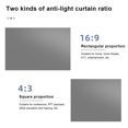 thumbnail image 2 of ZheElen Projector Screen Curtain Metal Anti-Light Projectors Fabric Punching Free Projection Reflective Cloth for Hotel Outdoor 30inch/16:9/Box, 2 of 9