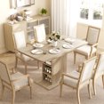 thumbnail image 2 of HOMCOM Extendable Dining Table for 4-6, Rectangular Kitchen Table, Natural, 2 of 10
