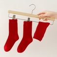 thumbnail image 4 of Kcodviy Chaussettes pour Enfants Automne et Chaussettes Cabine pour Garçons Hiver Festives Double Épingle Chaussettes Hautes pour Filles Chaussettes Rouges pour Garçons Fille Tout-Petit et Filles Bébé Tube Chaussettes Adhésives pour Bébé Nouvel An 3 Paires, 4 of 9