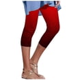 thumbnail image 1 of Birdeem Womens Summer Casual Elastic Waist Printed Cropped Pants, 1 of 1