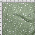 thumbnail image 4 of oneOone Polyester Spandex Light Green Fabric Doodle Fabric For Sewing Printed Craft Fabric By The Yard 56 Inch Wide, 4 of 4