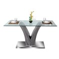 thumbnail image 2 of K-Living Lorie Glass Top Dining Table, 2 of 4