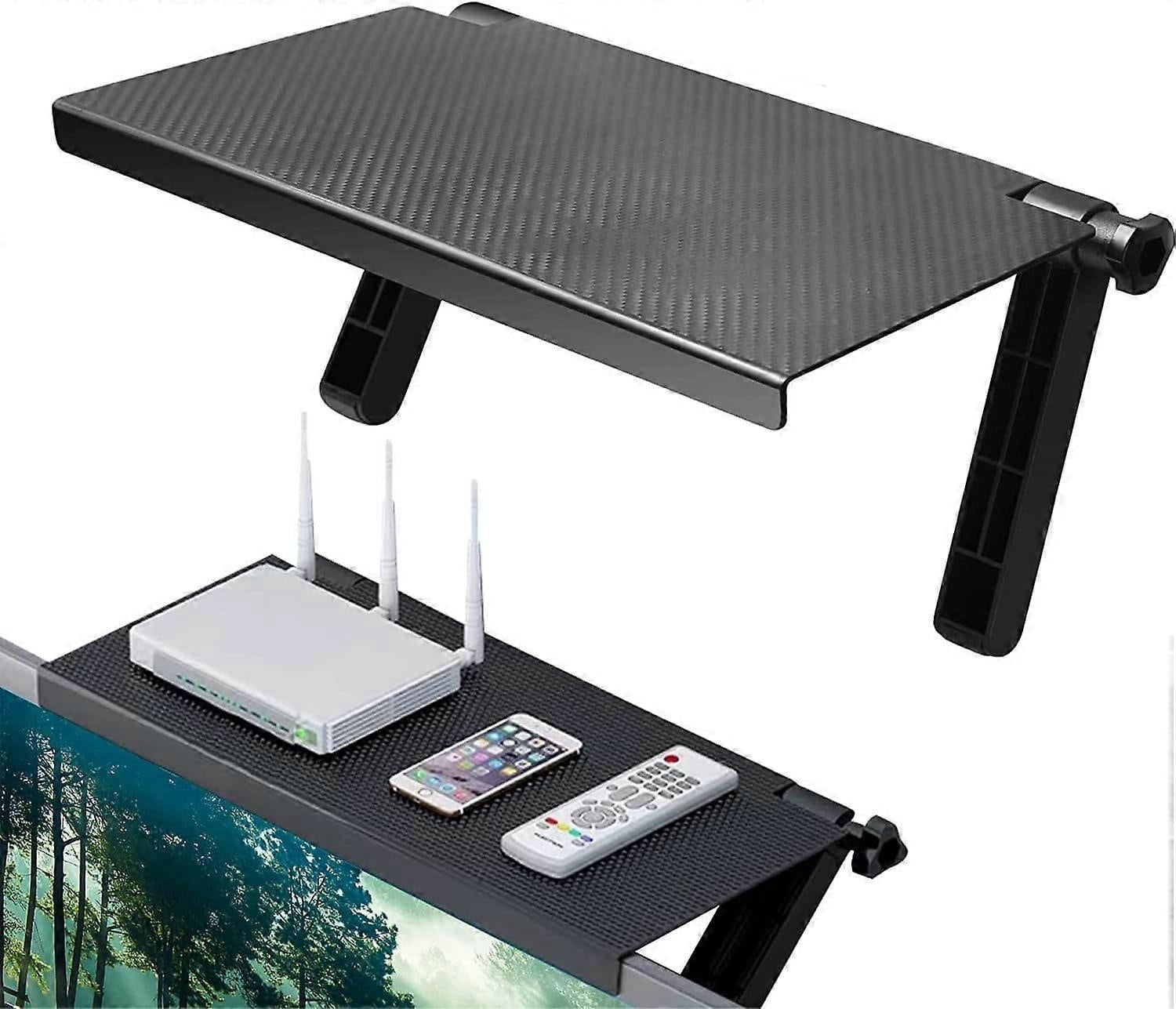 Adjustable Skärmhylla top shelf of the Folding Screen TV stand