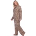 thumbnail image 2 of White Mark Women's Polka Dots Long Sleeve Button-Down Pajama Set, 2 of 5