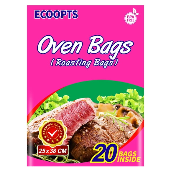 Sacs pour Four Petits Format Sacs de Cuisson Rôtissage pour Poulet Viande Jambon Fruits de Mer Légumes - 20 Sacs (10 x 15 Po)