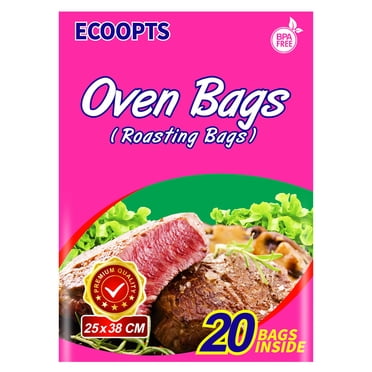 Oven Bags Small Size Cooking Roasting Bags for Chicken Meat Ham Seafood Vegetable - 20 Bags (10 x 15 IN)