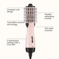 thumbnail image 2 of Conair Compact Oval Dryer Brush, Tourmaline Ceramic, Pink, Gift for Her, 1 Pk, 2 of 6
