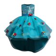 thumbnail image 1 of Robes de Princesse pour Filles Robes de Vacances Robe pour Enfants Fille Manches Longues Robe de Princesse Longue Cadeau pour Halloween Noël, 1 of 4