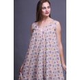 thumbnail image 4 of Bimba Pig Nuisettes en Coton Roses Insectes Baies/oiseau et Libellule pour Femmes Mi-Mollet Imprimées Robe de Nuit Très Grande, 4 of 6