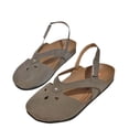 thumbnail image 2 of Cameland Women's Foreign Trade Plus-size Fashion Retro Empty One Line Buckle Flat Sandals, 2 of 6