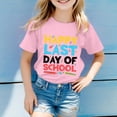 thumbnail image 2 of LUOGENLI T-Shirt pour Filles T-Shirt à Col Rond Imprimé pour Enfants T-Shirt à Manches Courtes pour Garçons et Filles Ensembles de Hauts Maxi Filles Tenues 2 Pcs Vacances 8-9 Ans, 2 of 4