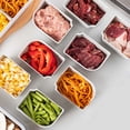 thumbnail image 4 of RRJ 4 Compartment Snackle Box Container For Fridge, Divided Food Storage Tray With Lid, Clear Plastic Refrigerator Organizer Bins For Snacks Fruits Vegetables Meal Prep, 4 of 6