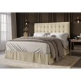 thumbnail image 2 of HMD Larry Twin Tufted Upholstered Panel Bed, Beige, 2 of 3