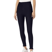 cfhntfmh Womes Classic Denim Leggings High Waisted Stretch Jeans Solid Color Slim Fit Tight Jeggings for Women