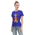 thumbnail image 4 of Women's Basic Short Sleeve T-Shirt One Piece Luffy, 4 of 6