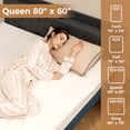 thumbnail image 3 of Costway Protège-Matelas Chauffant 80 Pouces x 60 Pouces Format Grand Lavable à la Machine Chauffe-Lit Électrique, 3 of 10
