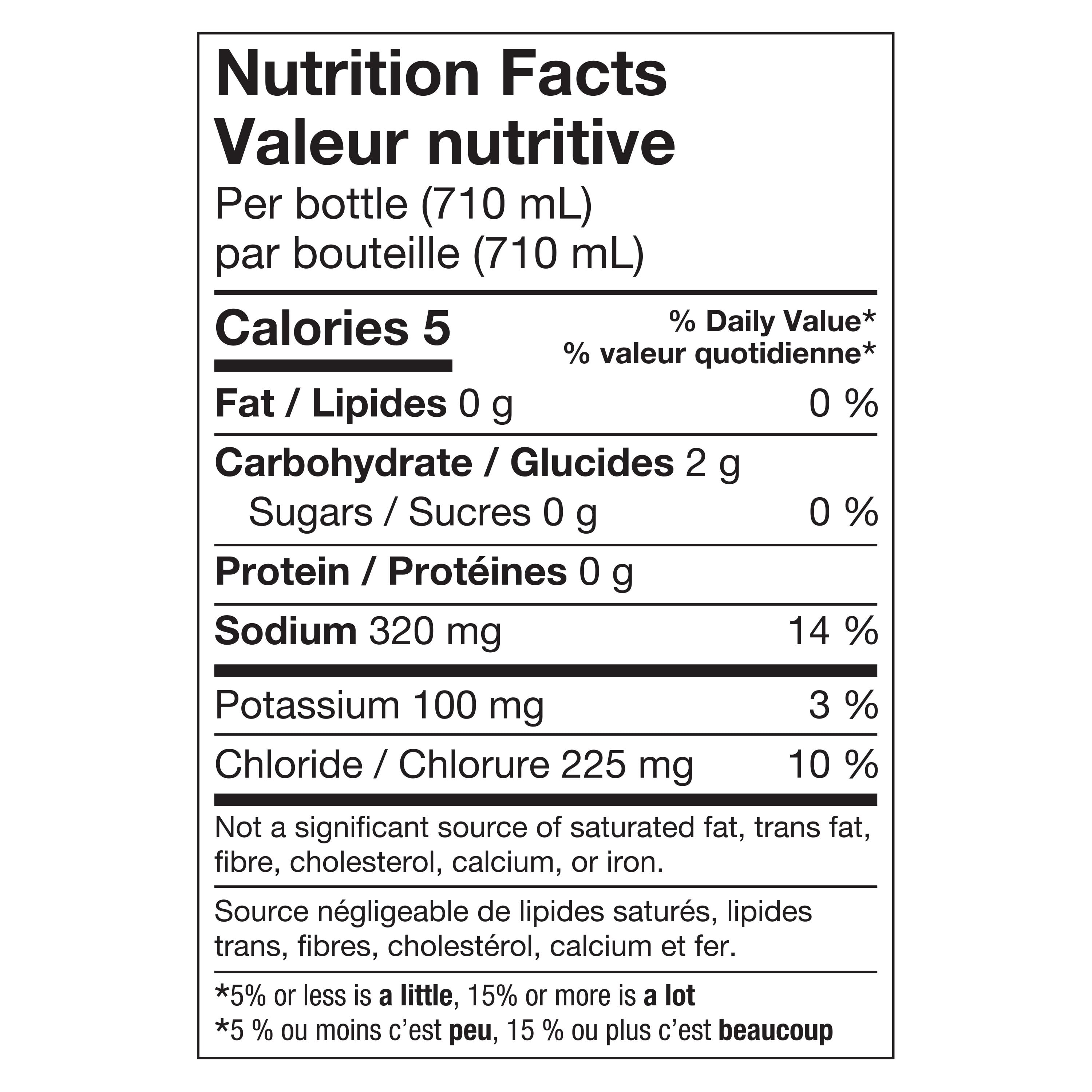 Gatorade Zéro Punch aux Fruits Boisson Électrolytique 710 mL, Bouteille