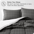 thumbnail image 3 of Bare Home Goose Down Alternative Comforter Set - 3 Piece Set - King/Cal King, Grid - Gray/White, 3 of 4
