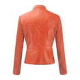 thumbnail image 4 of Aqestyerly Veste de Motard à Revers pour Femme avec Fermeture Éclair, Manteau de Moto Court et Court Style Punk pour l'Automne, Vêtement d'Extérieur HWRETIE, 4 of 6