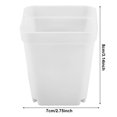 thumbnail image 4 of Peahefy Pot Basket Decor,Succulent Plant Pots,20pcs Mini Modern Succulent Plant Pots Small plastic Containers, Scrub square Pots, 4 of 8