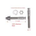 thumbnail image 2 of ORUYROP 5/8" X 5" Stainless Wedge Anchor (5pc), 18-8 Stainless Steel, 2 of 7