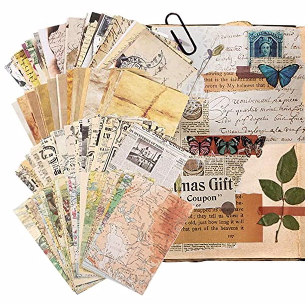 Shengyu 240pack/lot Vintage Style Junk Journals Paper For Vintage