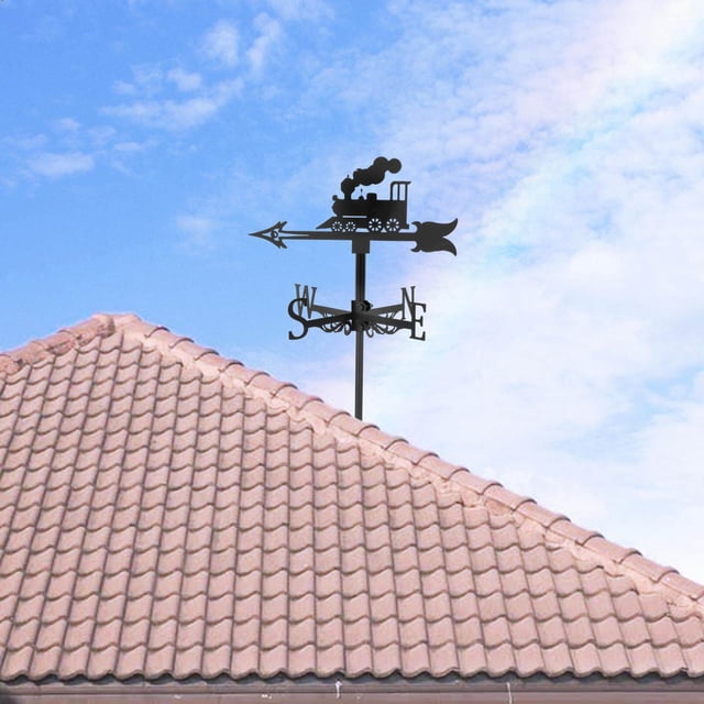 ziyahi Weather Vane Farm Scene Roof Mount Direction Indicator Kit for Backyard Garden Train