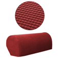 thumbnail image 3 of 2pcs Washable Sofa Armrest Covers Settee Couch Arm Slipcover Protectors Burgundy Red, 3 of 7
