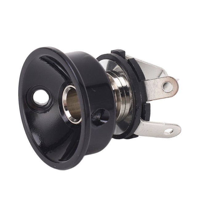 Electric Guitar Jackplate, Recessed Replacement Durable Guitar Jack Plate 1/46.35mm Output With 2 Screws For Bass