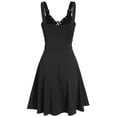 thumbnail image 3 of Heliisoer Plus Women Size Cool Solid Bandage Irregular Hem Sleeveless Camisole Mini, 3 of 6
